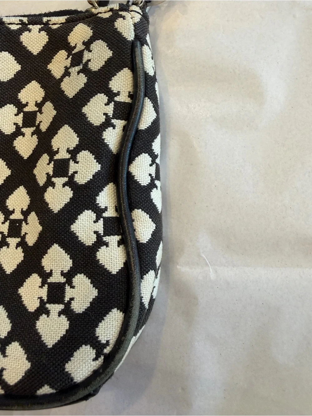 Kate Spade black, pink & white wristlet.